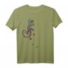 Dot Painting Ethnological Running Gecko II T-Shirt - Blickfang für Reptilien- und Ethno-Fans, perfekt als Geschenk für besondere Tage und Freizeit