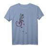 Dot Painting Ethnological Running Gecko II T-Shirt - Blickfang für Reptilien- und Ethno-Fans, perfekt als Geschenk für besondere Tage und Freizeit