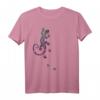 Dot Painting Ethnological Running Gecko II T-Shirt - Blickfang für Reptilien- und Ethno-Fans, perfekt als Geschenk für besondere Tage und Freizeit