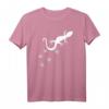 Gecko Spuren T-Shirt für Reptilienfans - Klassisches Tiermotiv mit Fußabdrücken, ideal für Natur- und Tierliebhaber