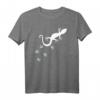 Gecko Spuren T-Shirt für Reptilienfans - Klassisches Tiermotiv mit Fußabdrücken, ideal für Natur- und Tierliebhaber