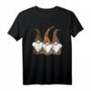 3 Nordic Gnome Animal Print T-Shirts mit Leopard, Gepard & Tiger Streifen - Skandinavischer Gnome mit Dschungel-Twist