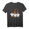 3 Nordic Gnome Animal Print T-Shirts mit Leopard, Gepard & Tiger Streifen - Skandinavischer Gnome mit Dschungel-Twist