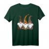 3 Nordic Gnome Animal Print T-Shirts mit Leopard, Gepard & Tiger Streifen - Skandinavischer Gnome mit Dschungel-Twist