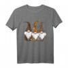 3 Nordic Gnome Animal Print T-Shirts mit Leopard, Gepard & Tiger Streifen - Skandinavischer Gnome mit Dschungel-Twist