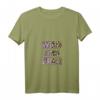 Damen Leoparden Muster Wild And Free Leo Style T-Shirt mit V-Ausschnitt – Perfekt für Festival, Urlaub & als Geschenk für Töchter, Mütter & Freundinnen