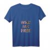 Damen Leoparden Muster Wild And Free Leo Style T-Shirt mit V-Ausschnitt – Perfekt für Festival, Urlaub & als Geschenk für Töchter, Mütter & Freundinnen