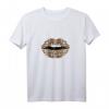 Damen Leopardent-Shirt mit Kussmund und Gepard Muster – Perfektes Tiermuster Geschenk für Safari- und Wildkatzenliebhaber