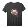Gepard Animal Print Sexy Kussmund Leopardenmuster Lippen T-Shirt – Trendiges Tiermuster für Modebewusste & perfekte Geschenkidee