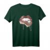 Gepard Animal Print Sexy Kussmund Leopardenmuster Lippen T-Shirt – Trendiges Tiermuster für Modebewusste & perfekte Geschenkidee