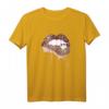 Gepard Animal Print Sexy Kussmund Leopardenmuster Lippen T-Shirt – Trendiges Tiermuster für Modebewusste & perfekte Geschenkidee