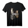 Katzen und Tiermotive T-Shirt mit Puma, Gepard & Tiger - Reflektierendes Kunstwerk für Tierfreunde