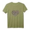 Gepard Muster Herz T-Shirt mit Leopard, Jaguar & Wildkatzen-Design – Perfektes Geschenk für Tierliebhaberinnen und Safari-Fans