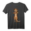 Erdmännchen Liebe Kinder Mädchen Damen T-Shirt – Lustiges Tiermotiv für Halloween, Weihnachten & Geburtstag für Kinder und Tierliebhaber
