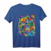 Buntes Leopard gepard Geometrisches Fauna Pop Art T-Shirt - Trendiges Tiermotiv für Mode- und Kunstliebhaber
