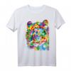 Buntes Leopard gepard Geometrisches Fauna Pop Art T-Shirt - Trendiges Tiermotiv für Mode- und Kunstliebhaber