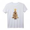 Cooles Weihnachtsbaum Leopard Gepard Fell Muster T-Shirt – Lustiges Tiermuster für Weihnachtsfeier, Advent & Geschenkidee