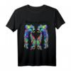 Gepard Top Shirt Bunt Katze Safari Zoo 80's Retro Grafik Cat T-Shirt - Buntes Tiermotiv für Katzenliebhaber und Retro-Fans