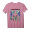 Gepard Top Shirt Bunt Katze Safari Zoo 80's Retro Grafik Cat T-Shirt - Buntes Tiermotiv für Katzenliebhaber und Retro-Fans