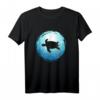 Schildkröte im blauen Ozean - Tauchen, Apnoe & Meer Taucher Design T-Shirt für Wassersportfans und Meerliebhaber