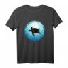 Schildkröte im blauen Ozean - Tauchen, Apnoe & Meer Taucher Design T-Shirt für Wassersportfans und Meerliebhaber