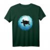 Schildkröte im blauen Ozean - Tauchen, Apnoe & Meer Taucher Design T-Shirt für Wassersportfans und Meerliebhaber