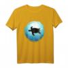 Schildkröte im blauen Ozean - Tauchen, Apnoe & Meer Taucher Design T-Shirt für Wassersportfans und Meerliebhaber