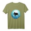 Schildkröte im blauen Ozean - Tauchen, Apnoe & Meer Taucher Design T-Shirt für Wassersportfans und Meerliebhaber