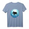 Schildkröte im blauen Ozean - Tauchen, Apnoe & Meer Taucher Design T-Shirt für Wassersportfans und Meerliebhaber