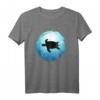 Schildkröte im blauen Ozean - Tauchen, Apnoe & Meer Taucher Design T-Shirt für Wassersportfans und Meerliebhaber