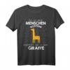 Mein Menschen Kostüm Bin ich eine Giraffe Halloween Outfit T-Shirt – Lustiges Tierkostüm für Damen und Herren