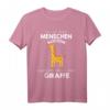 Mein Menschen Kostüm Bin ich eine Giraffe Halloween Outfit T-Shirt – Lustiges Tierkostüm für Damen und Herren