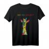Be Yourself - Buntes Giraffen-Selbstvertrauen T-Shirt für Mut, Individualität und Selbstliebe