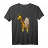 Faultier reitet auf Giraffe T-Shirt für Kinder - Niedliches Cartoon Tiermotiv für Mädchen und Jungen, ideales Geschenk für Giraffen- und Faultierfans
