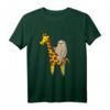Faultier reitet auf Giraffe T-Shirt für Kinder - Niedliches Cartoon Tiermotiv für Mädchen und Jungen, ideales Geschenk für Giraffen- und Faultierfans