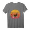 Okapi Zebra Giraffe Retro Sunset Vintage Sonnenuntergang T-Shirt – Perfektes Geschenk für Tierfreunde, Safari- und Zoo-Liebhaber
