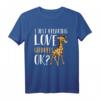 Afrika Safari Tierliebhaber Giraffe T-Shirt – Lustiges Geschenk für Safari-, Zoo- und Tierfans zu Weihnachten & Geburtstag