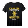 Giraffe Damen T-Shirt - Ich Bin Eine Verrückte Giraffen Lady, Tiermotiv Outfit für Kinder & Erwachsene