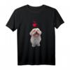 Malteser Hund und Herzen süßes Welpenmotiv T-Shirt - Niedliches, buntes Hundedesign für Hunde- und Welpenliebhaber