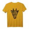 Gesicht mit Giraffen-Print T-Shirt – Stylisches Tiermotiv für Giraffen- und Wildtier-Fans