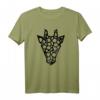 Gesicht mit Giraffen-Print T-Shirt – Stylisches Tiermotiv für Giraffen- und Wildtier-Fans