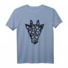 Gesicht mit Giraffen-Print T-Shirt – Stylisches Tiermotiv für Giraffen- und Wildtier-Fans