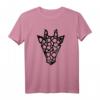 Gesicht mit Giraffen-Print T-Shirt – Stylisches Tiermotiv für Giraffen- und Wildtier-Fans