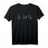 Okapi Herzschlag EKG Puls Giraffe T-Shirt – Tierisches Geschenk für Safari- und Zoo-Fans, Tierliebhaber & Wildtierfreunde