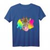 Giraffe Mit Kaugummi Blase T-Shirt – Perfektes Geschenk für Giraffen- und Tierliebhaber, ideal für Geburtstage und Anlässe
