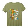 Kinder Geburtstagsshirt 2. Jahre Mädchen und Junge mit Giraffenmotiv - Perfektes Geschenk für den 2. Geburtstag