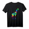 Giraffe Tie Dye Vintage Hippie T-Shirt – Buntes Tiermotiv im Retro Style, perfektes Geschenk für Giraffenliebhaber