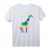 Giraffe Tie Dye Vintage Hippie T-Shirt – Buntes Tiermotiv im Retro Style, perfektes Geschenk für Giraffenliebhaber