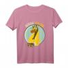 Kinder T-Shirt zum 4. Geburtstag mit Giraffe - Süßes Geburtstagsoutfit für Jungen & Mädchen im Kindergarten & Feier