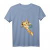 Lustiges Giraffen T-Shirt für Damen - Safari Tierliebe Geschenk mit V-Ausschnitt für Tier- und Tierschutzfans